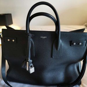 SAC DE JOUR LARGE IN GRAINED LEATHER SAINT LAURENT
